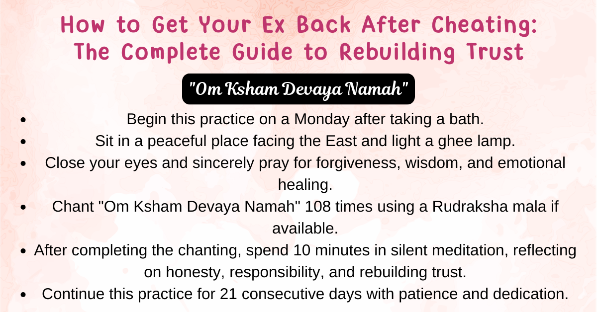 How to Get Your Ex Back After Cheating