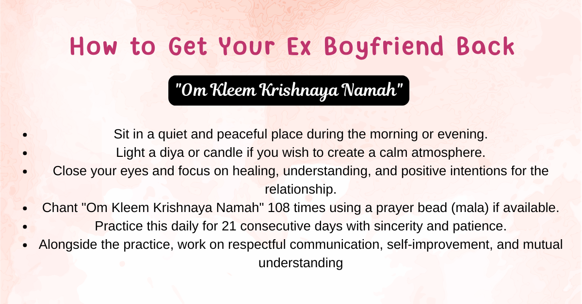 How to Get Your Ex Boyfriend Back