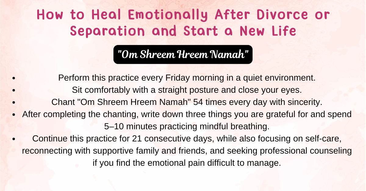 How to Heal Emotionally After Divorce or Separation and Start a New Life