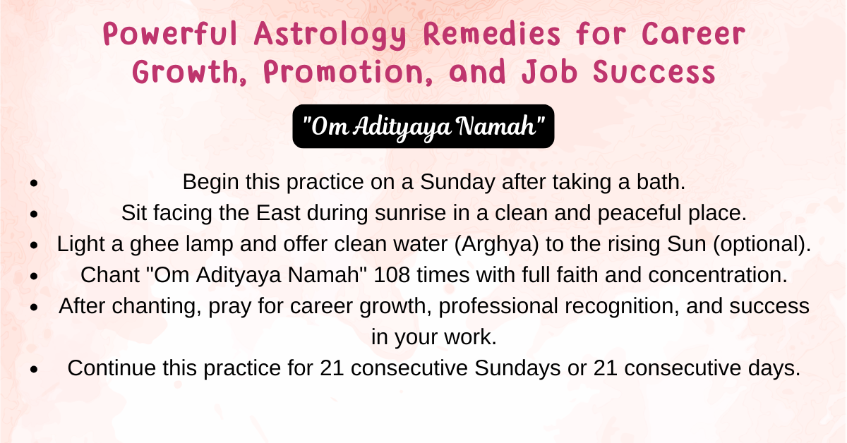 Powerful Astrology Remedies for Career Growth, Promotion, and Job Success