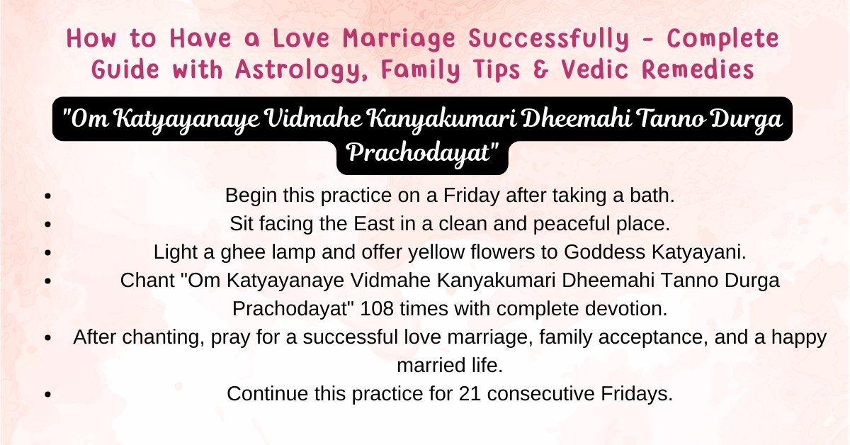 How to Have a Love Marriage Successfully – Complete Guide with Astrology, Family Tips & Vedic Remedies