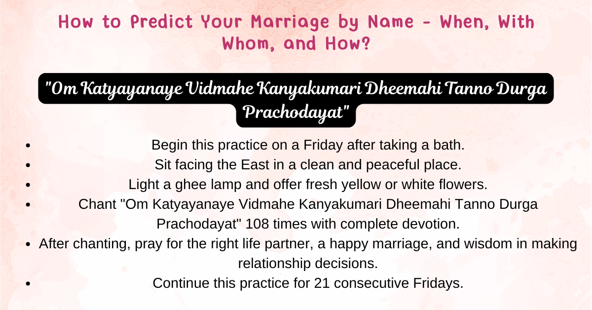 How to Predict Your Marriage by Name